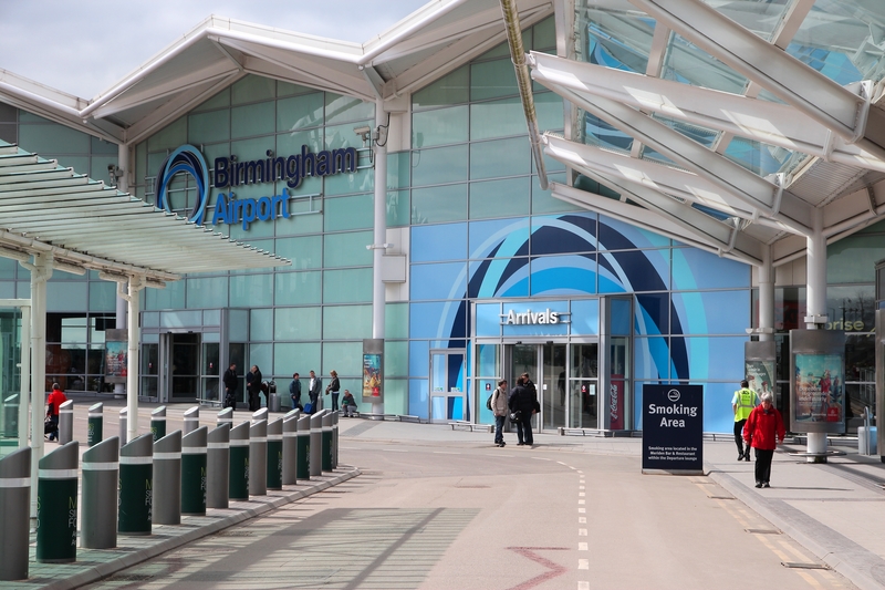 Birmingham Airport is an international airport serving Birmingham in the UK.