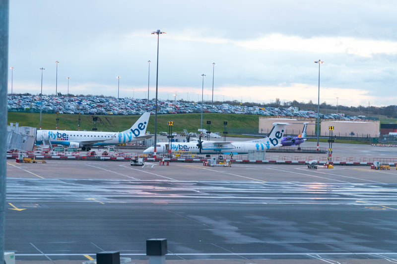 Birmingham Airport is a hub for FlyBe. 